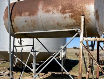 Diesel fuel tanks (times two) plus stands.
