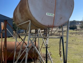 Diesel fuel tanks (times two) plus stands.