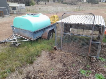 Rapid Spray on Steel Trailer