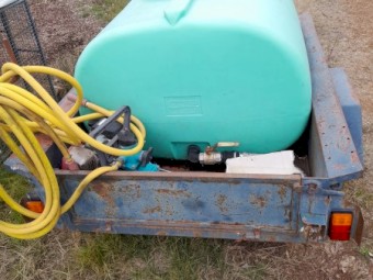 Rapid Spray on Steel Trailer