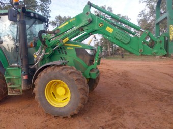 2016 John Deere 6115M with 623R Loader