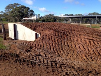 Truck loading ramp 1200mm high x 4800mm wide