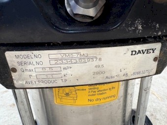 Davey VM5-7M3, near new.