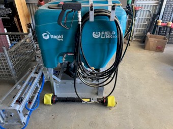 Brand New Never Used Field Link 600 litre 3 point linkage tractor sprayer fitted with 6 metre steel flat fold boom with breakaway complete with non-drip nozzles, plumbed centre/left/right, universal boom mount with slides 