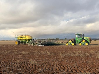 John Deere Tractor and Airseeder Combo.
