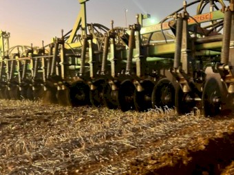 John Deere Tractor and Airseeder Combo.
