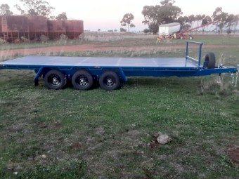 4.5 ton flat top trailer 6m x 2.4m 