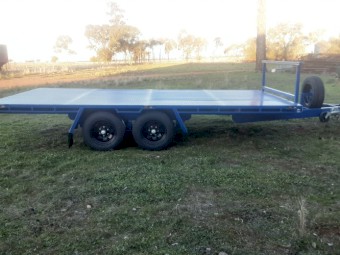 3.5 Ton flat top trailer 4.8m x 2.4m built to last 