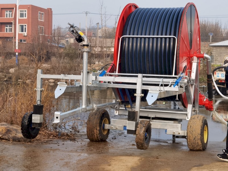 Buy Hard Hose Reel Irrigator on sale Lucerne paddock