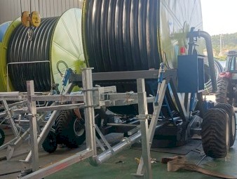 Buy Hard Hose Reel Irrigator on sale Lucerne paddock