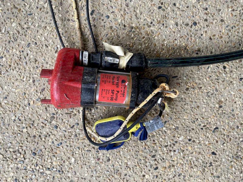 Orange Submersible Pump