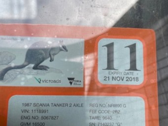 1987 Scania Model P92M Truck