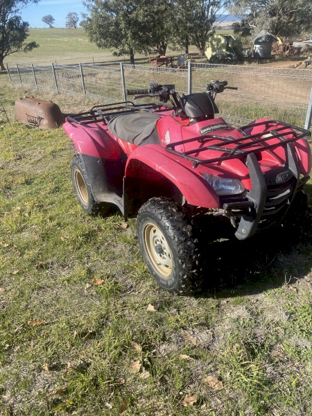 2009 Honda Trx420 quad 9550 kms 