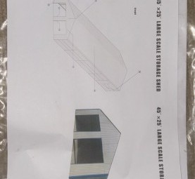 45ft x 25ft Large Storage Shed