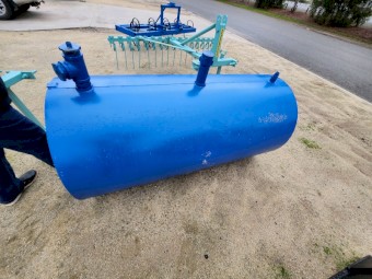 Steel fuel bowser 5ft x 30in dia