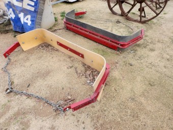 Rubber scraper for behind a Quad