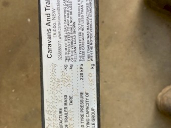 Caravans and Trailers Dubbo - 2800 x 1800 x 250 Single Axle Tilt Trailer