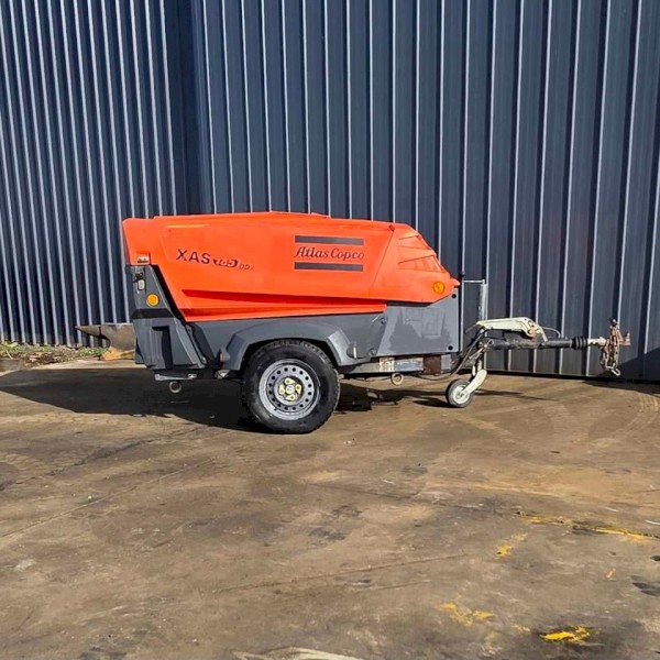 Atlas Copco XAS 185 Aftercooled Diesel Air Compressor + Blowgun & 20m ¾″ Hose