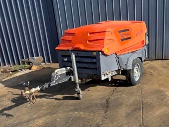 Atlas Copco XAS 185 Aftercooled Diesel Air Compressor + Blowgun & 20m ¾″ Hose