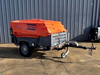Atlas Copco XAS 185 Aftercooled Diesel Air Compressor + Blowgun & 20m ¾″ Hose