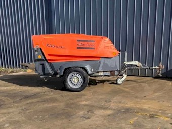 Atlas Copco XAS 185 Aftercooled Diesel Air Compressor + Blowgun & 20m ¾″ Hose