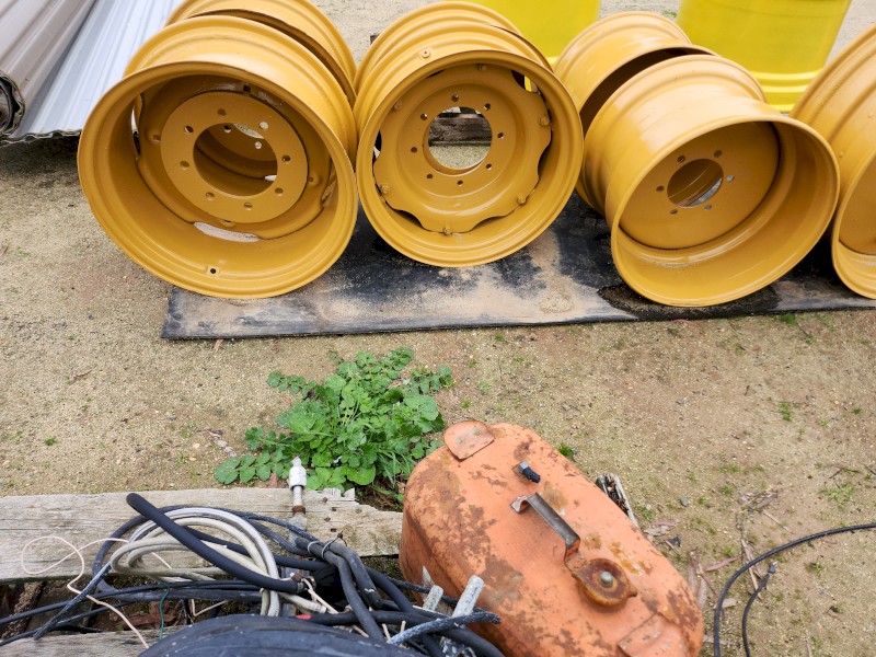 Selection of wheel rims suitable for chaser bins,muck spreaders and vacuum tanks 6 and 8 stud euro pattern  $660 per pair