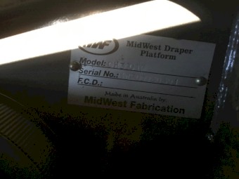 2009 Midwest Platform Draper Front