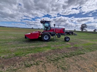 2022 Massey Ferguson WR9980 Windrower with Front and Mower Conditioner