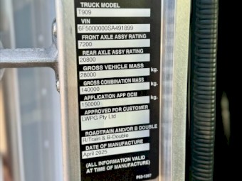 2025 Kenworth T909 Prime Mover - BRAND NEW