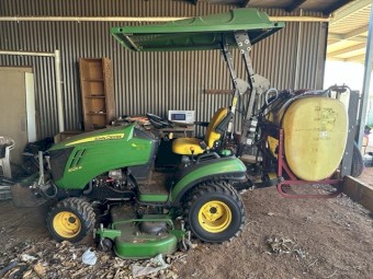 John Deere 1025R Tractor Package with Mower & Sprayer - Very Low Hours