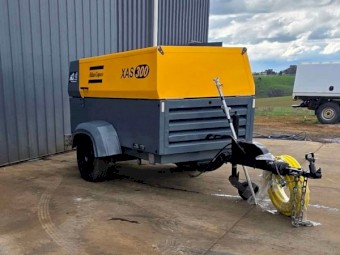 Atlas Copco XAS 300 Compressor + Blowgun & 20m 3/4" Air Hose