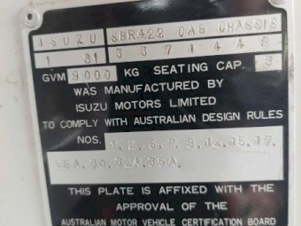 1981 Isuzu SBR 422 Tray Truck