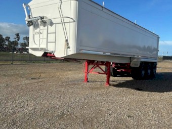 Barber Aluminium Semi Tip Over Axle Trailer  