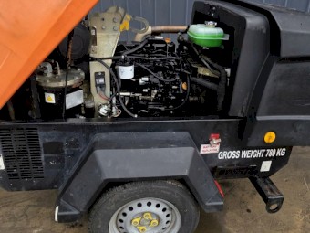Doosan / Ingersoll Rand 7/41 Diesel Air Compressor + 20m Hose & Blowgun