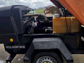 Doosan / Ingersoll Rand 7/41 Diesel Air Compressor + 20m Hose & Blowgun