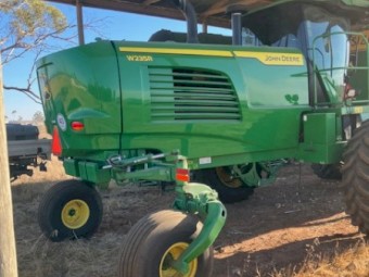 2023 John Deere W235 Windrower with D630 Front
