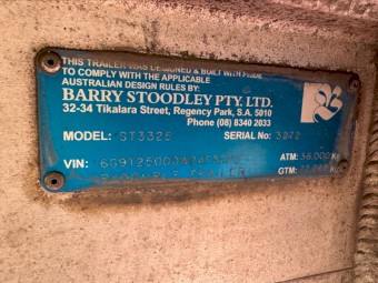 1998 Stoodley Tri Axle Tip Over Axle 