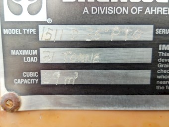 Ahrens 31 tonne PTO Field Bin