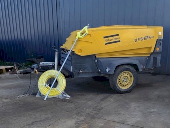 Atlas Copco XAS 185 Air Compressor + 20m 3/4" hose - 185cfm