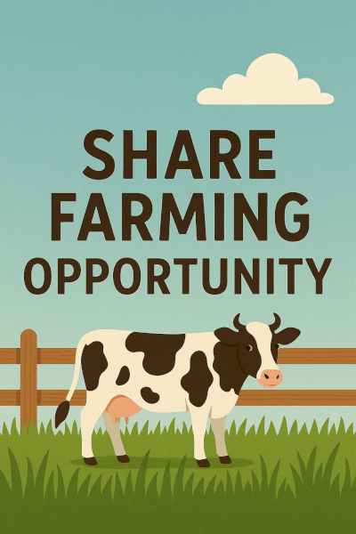 WANTED Share Farmer (Share Farming Opportunity)