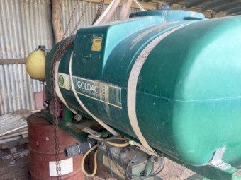 1000LT Goldacres Traymount with 30m Hosereel & Raven Controller with Solenoids & Electrics