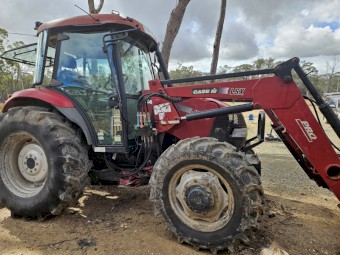 2008 Case IH JX90 4WD Tractor with Implements