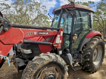 2008 Case IH JX90 4WD Tractor with Implements