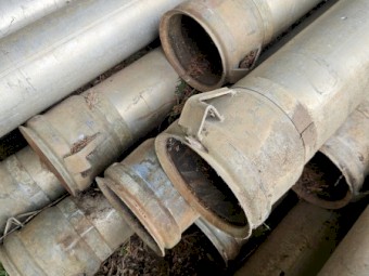 40 foot X 6 inch aluminium irrigation pipes