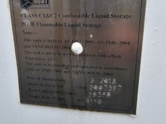 New 28,000 Litre Shipping Container Bulk Diesel Storage Tank