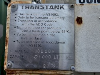 28,000L Second Hand Trans Diesel Fuel Tank