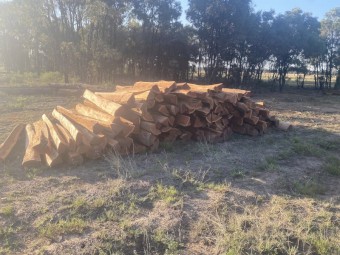 Ironbark Strainers and Split Posts