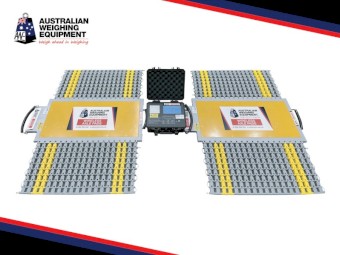 Wireless Axle Weigh Pads - 2 x high precision wireless wheel pads with touchscreen LCD indicator