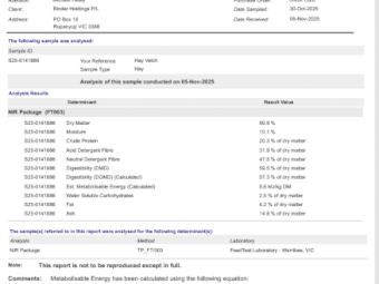 200mt Vetch Hay 720kg 8x4x3 Bales