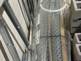 10M x 2.8M of Galvanised Steel Chainlink Fencing